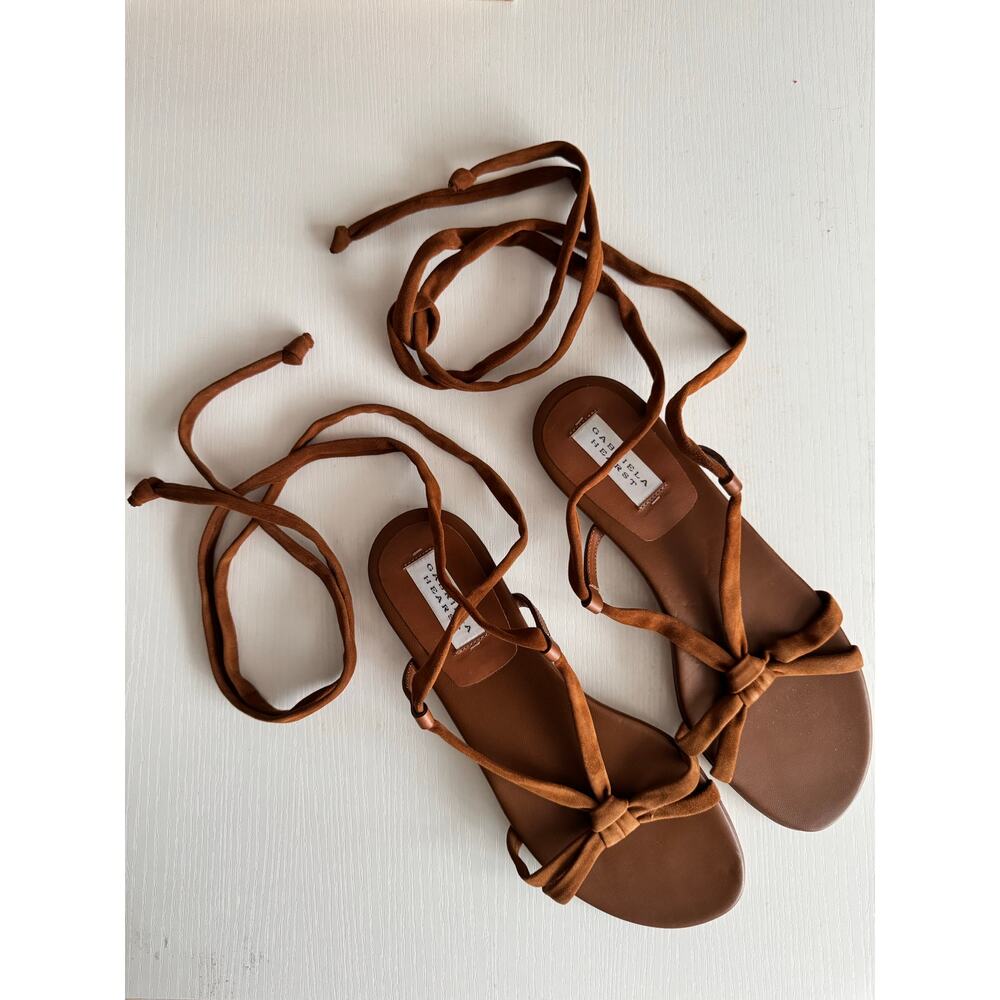 NWOT Gabriela Hearst Reeves Suede Leather Gladiator Sandals